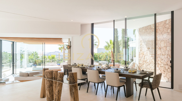 Moderna villa di lusso con vista sul mare e su Dalt Vila in vendita a Can Furnet, Ibiza