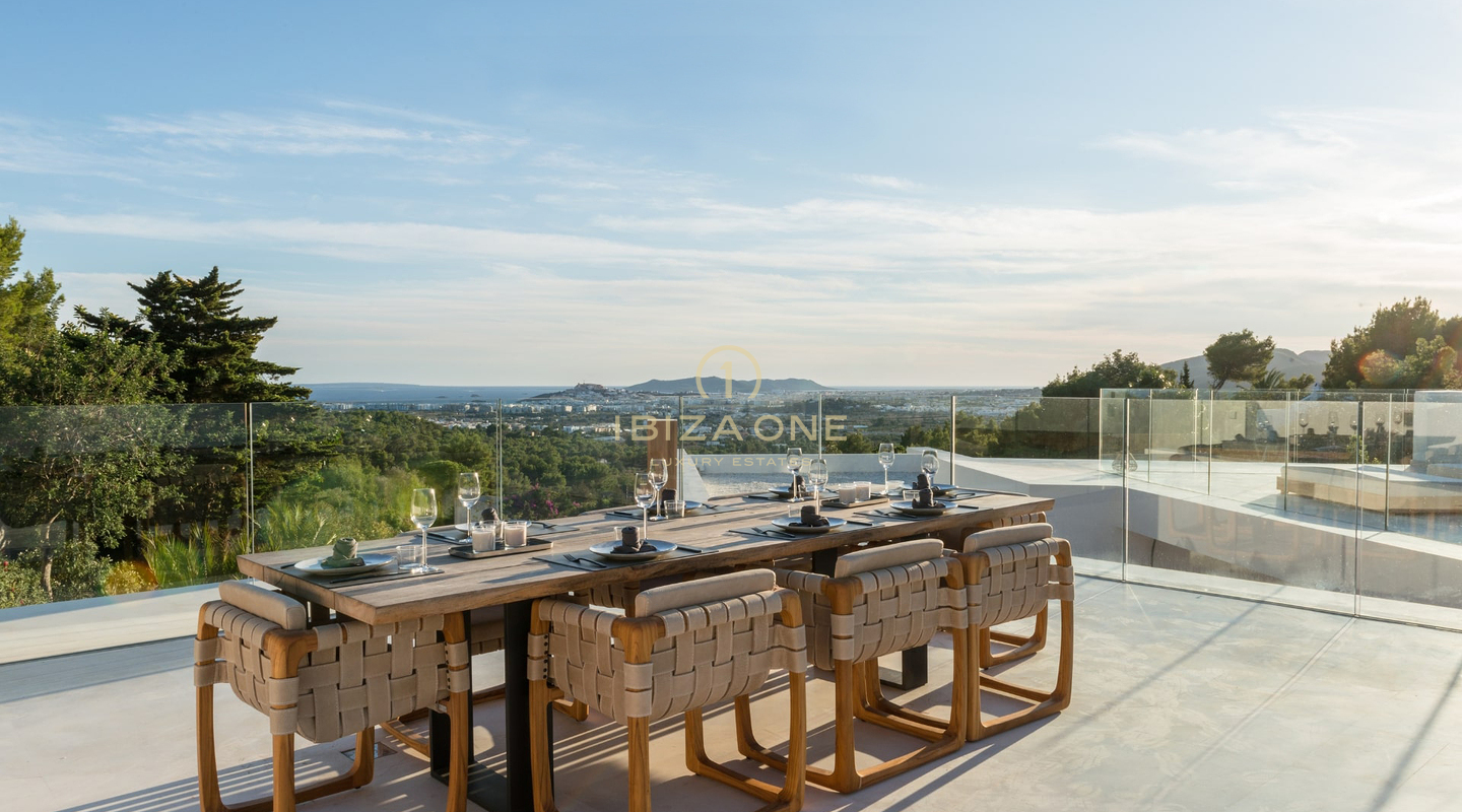Modern Luxury Villa with Views of the Sea and Dalt Vila for Sale in Can Furnet, Ibiza
