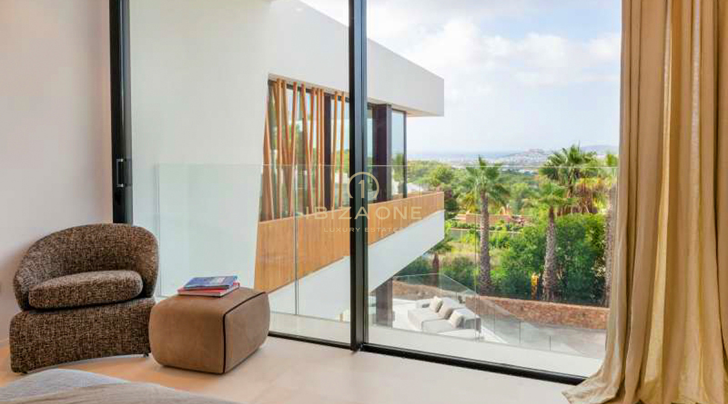 Modern Luxury Villa with Views of the Sea and Dalt Vila for Sale in Can Furnet, Ibiza