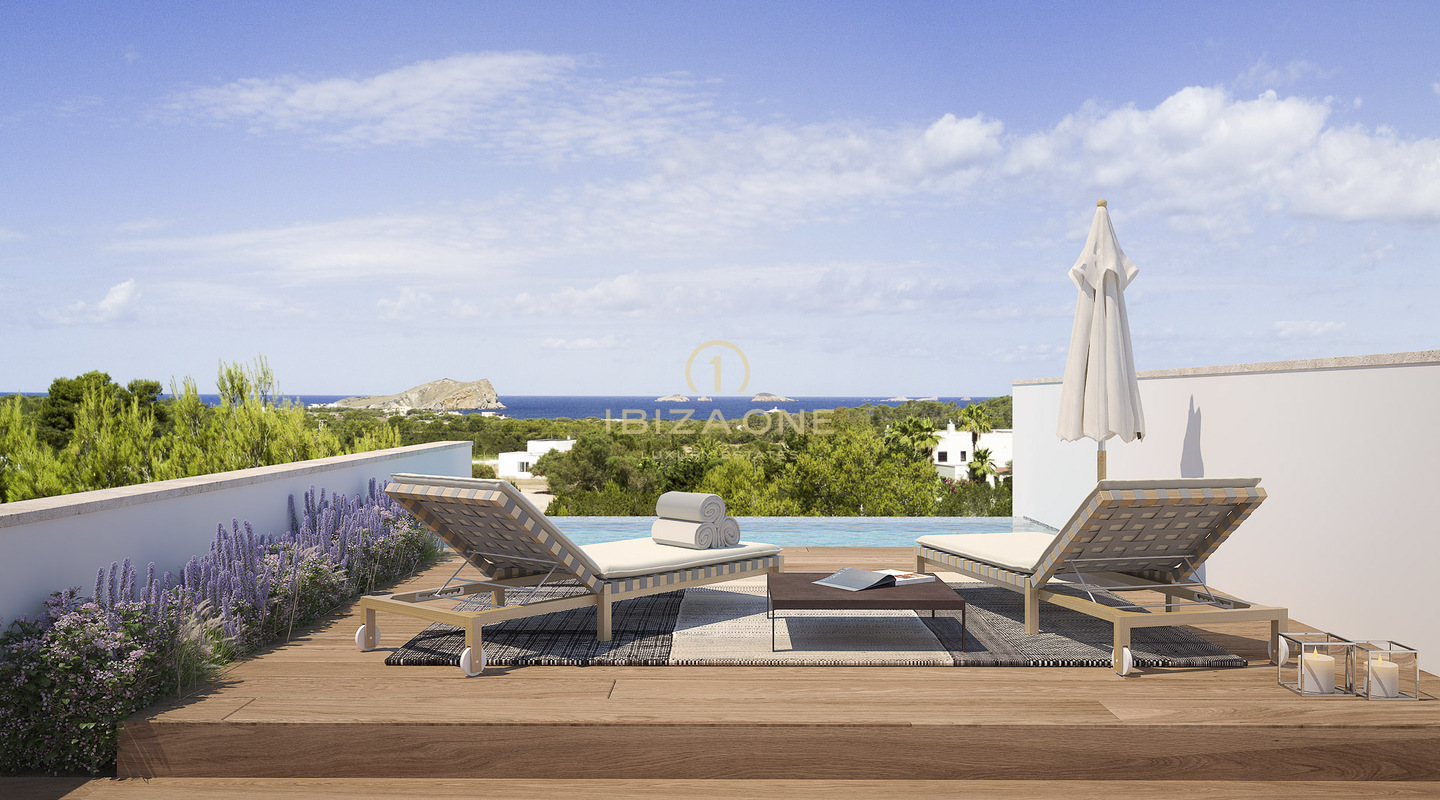 Luxury villa in exclusive urbanization with amazing sunset views for sale, Ibiza - Luxury villa in exclusive urbanization with amazing sunset views for rent, Ibiza