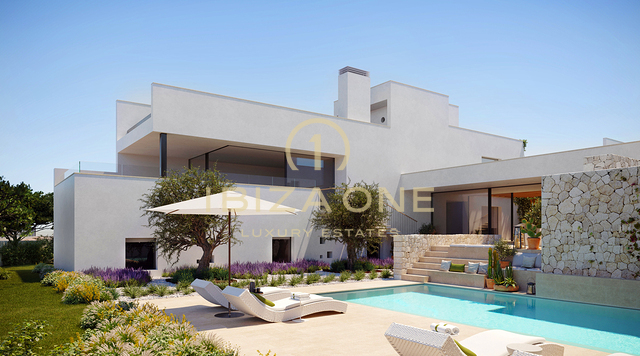 Luxury villa in exclusive urbanization with amazing sunset views for sale, Ibiza - Luxury villa in exclusive urbanization with amazing sunset views for rent, Ibiza