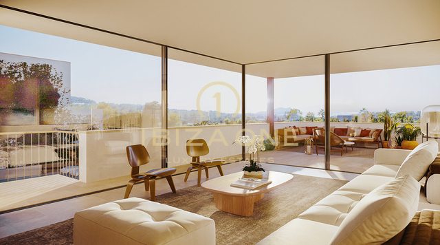 Luxury villa in exclusive urbanization with amazing sunset views for sale, Ibiza - Luxury villa in exclusive urbanization with amazing sunset views for rent, Ibiza