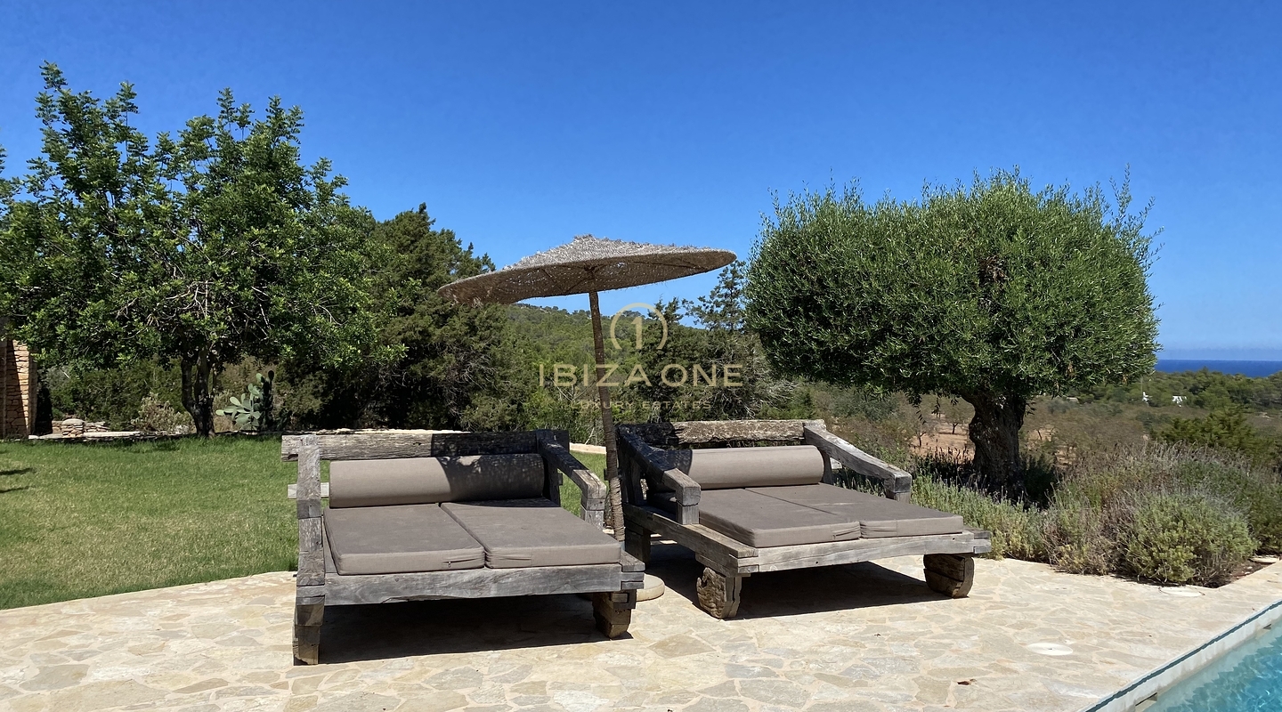 Original luxury Blakstad Finca with a saltwater pool, sea views and privacy for sale, Ibiza - Original luxury Blakstad Finca with a saltwater pool, sea views and privacy for rent, Ibiza
