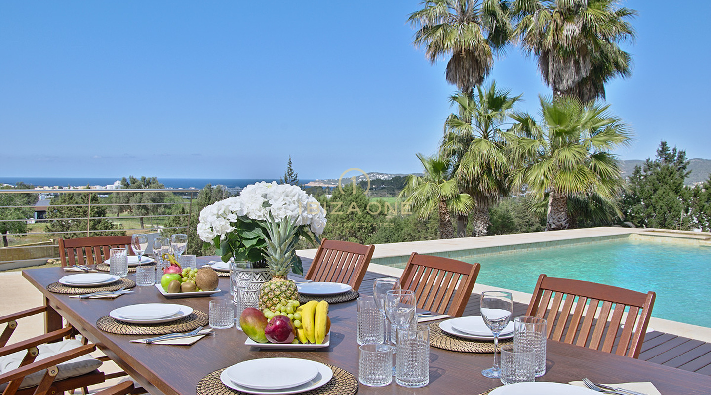 Spacious luxury villa with sea view for rent, Ibiza