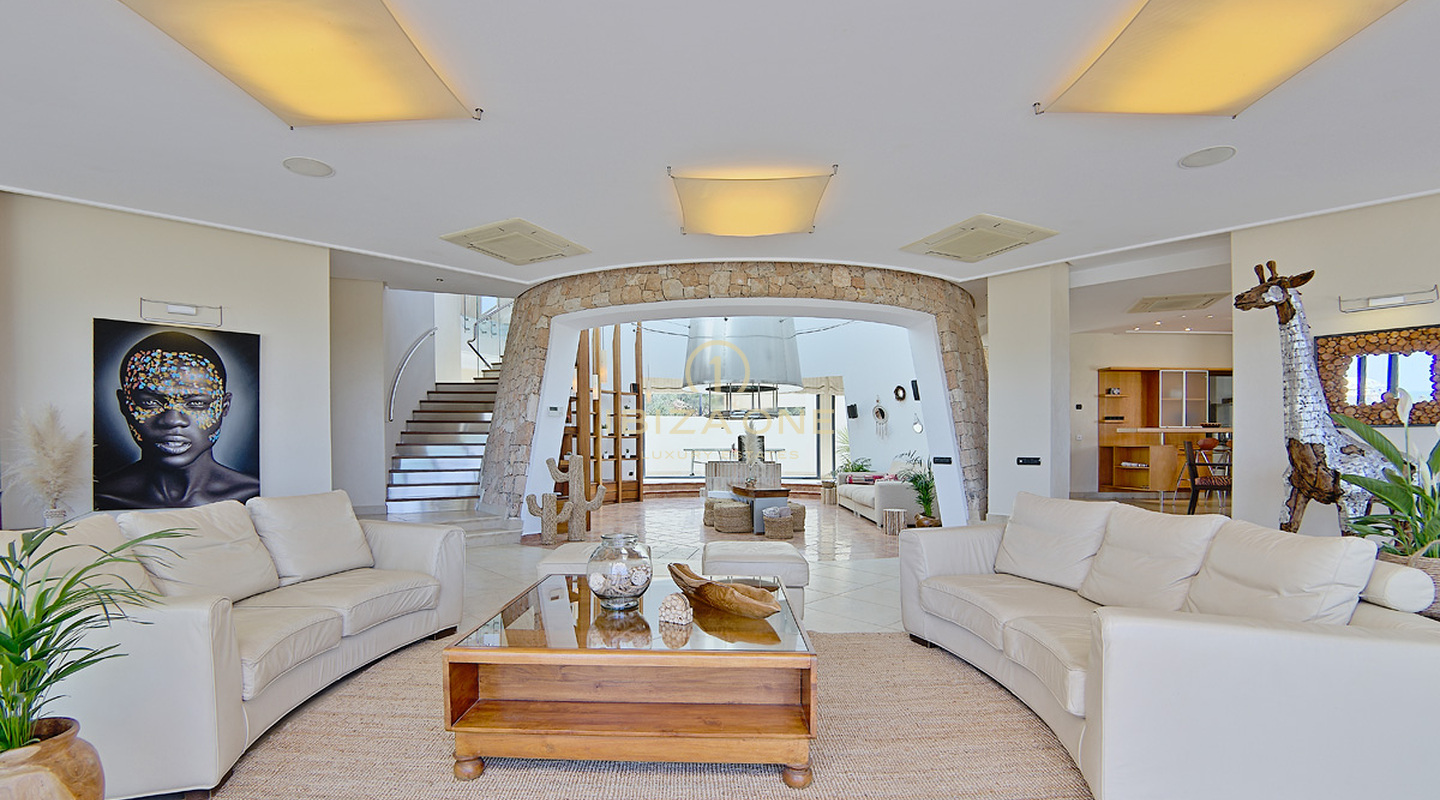 Spacious luxury villa with sea view for rent, Ibiza