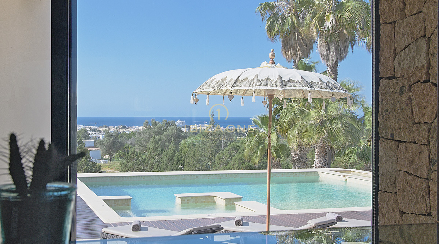Spacious luxury villa with sea view for rent, Ibiza