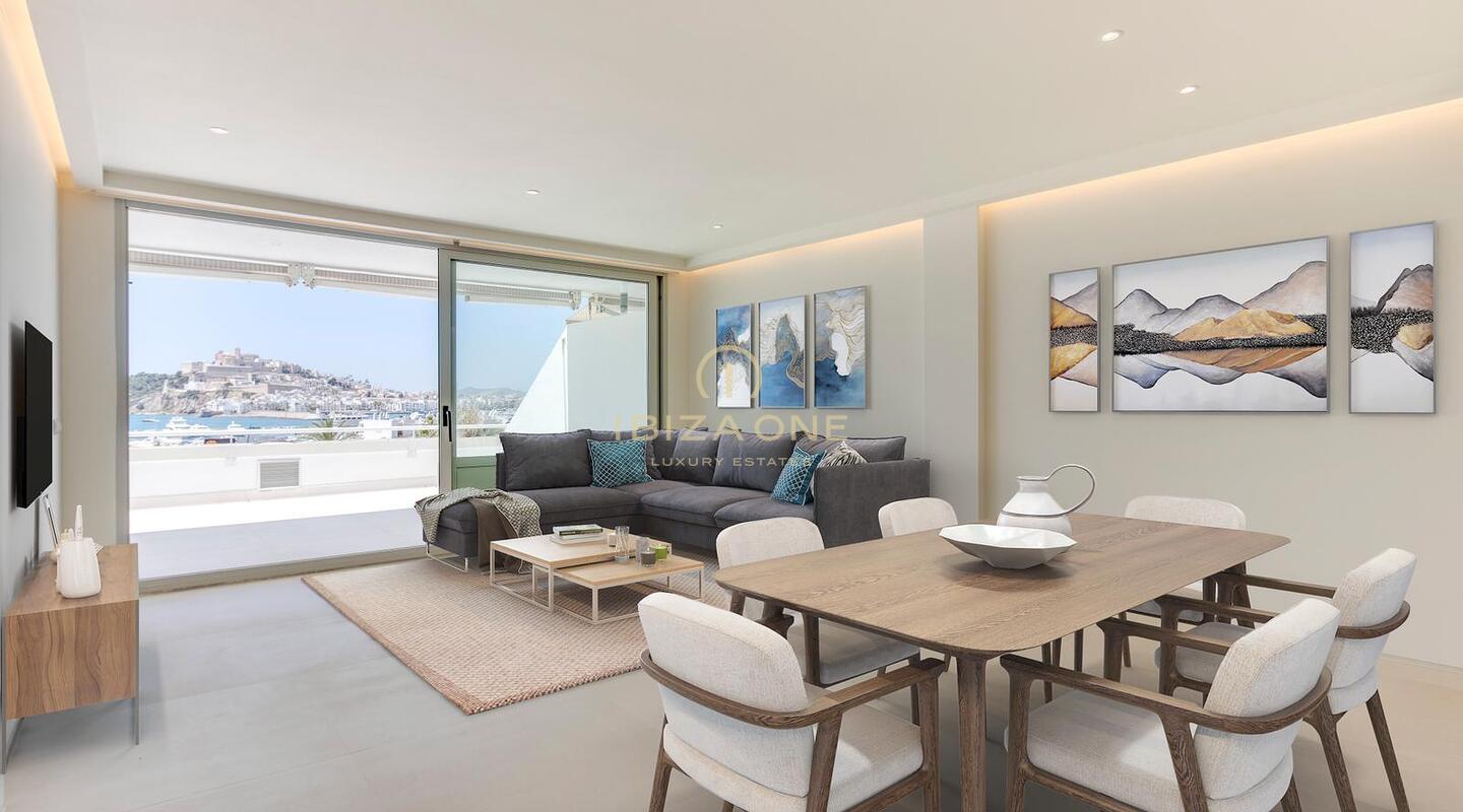 Luxueux appartement de 3 chambres sur le Paseo Maritimo avec vue sur Dalt Vila et la mer à vendre, Ibiza - Luxueux appartement de 3 chambres sur le Paseo Maritimo avec vue sur Dalt Vila et la mer à louer, Ibiza