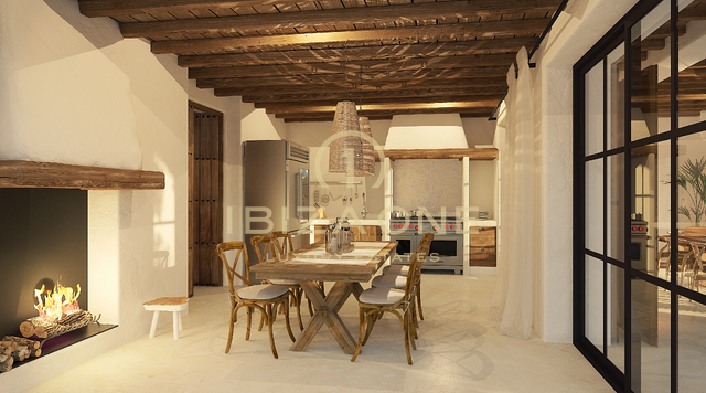 Luxury Rolf Blakstad project for sale on a beautiful plot with a view to Ibiza, Ibiza