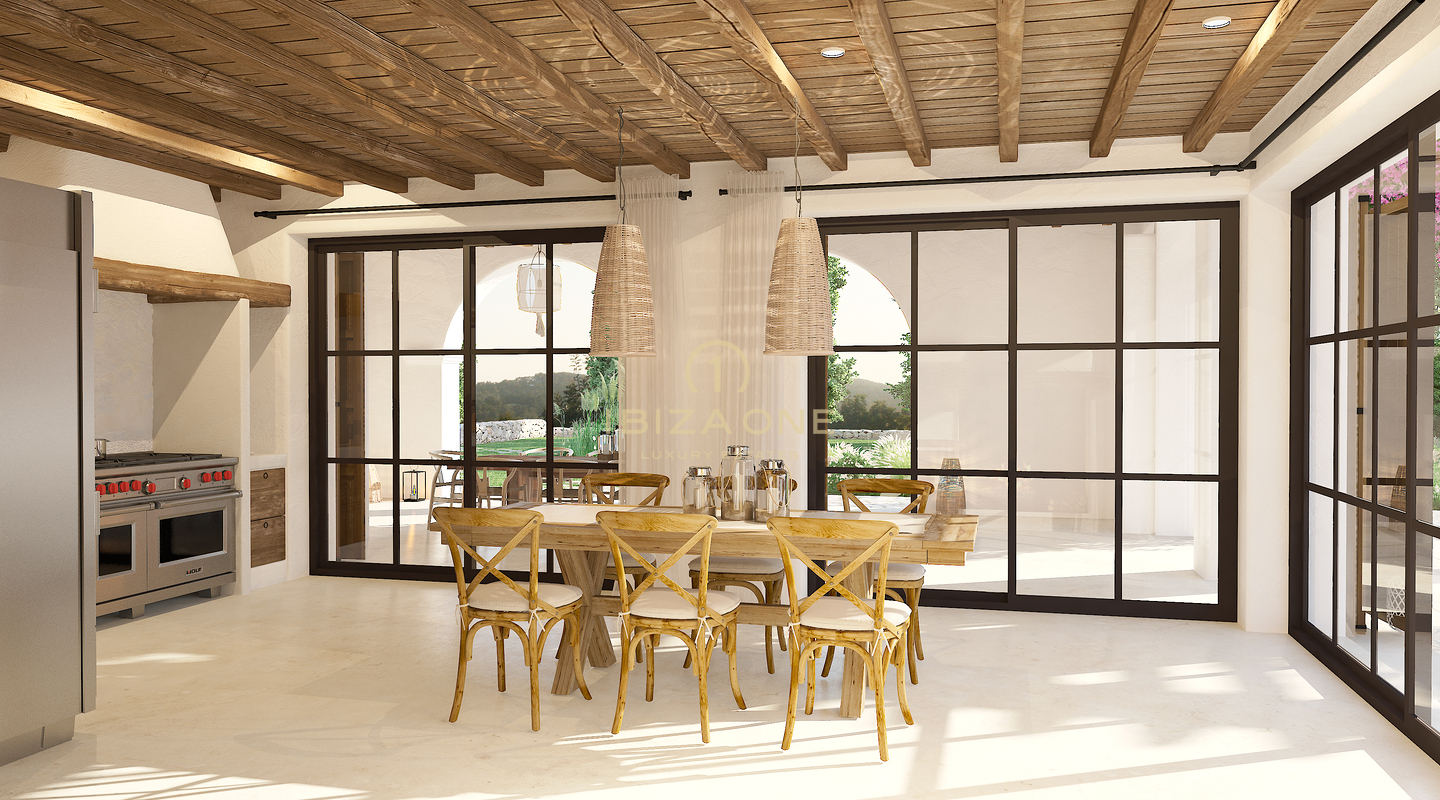 Projet de luxe Rolf Blakstad à vendre sur un magnifique terrain avec vue sur Ibiza, Ibiza