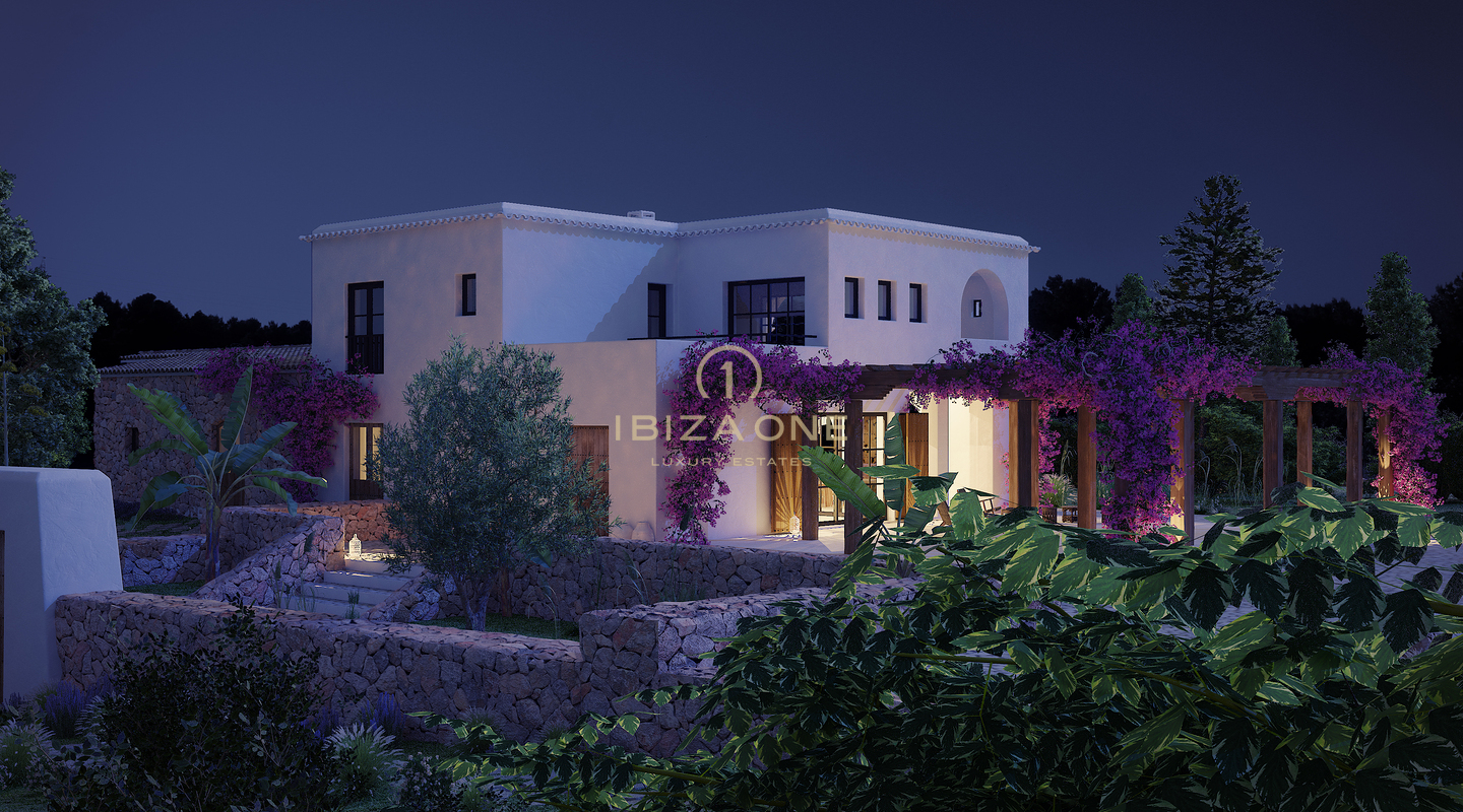 Projet de luxe Rolf Blakstad à vendre sur un magnifique terrain avec vue sur Ibiza, Ibiza