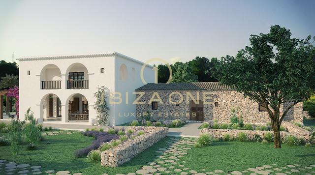 Proyecto de lujo de Rolf Blakstad en venta en una hermosa parcela con vistas a Ibiza, Ibiza