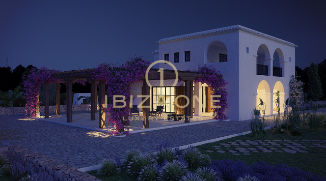 Projet de luxe Rolf Blakstad à vendre sur un magnifique terrain avec vue sur Ibiza, Ibiza