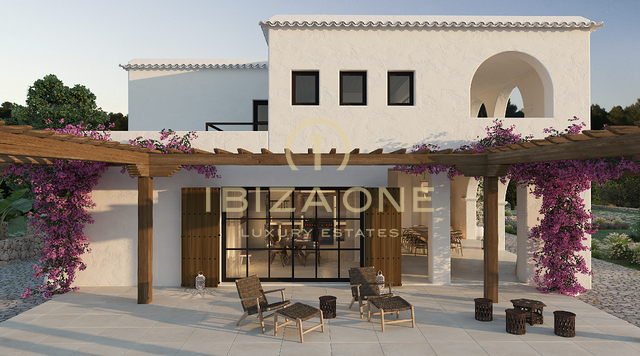 Projet de luxe Rolf Blakstad à vendre sur un magnifique terrain avec vue sur Ibiza, Ibiza