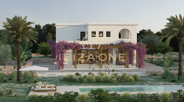 Progetto di lusso Rolf Blakstad in vendita su un bellissimo terreno con vista su Ibiza, Ibiza