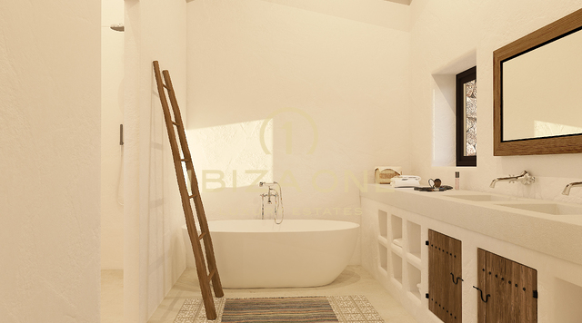 Luxury Rolf Blakstad project for sale on a beautiful plot with a view to Ibiza, Ibiza