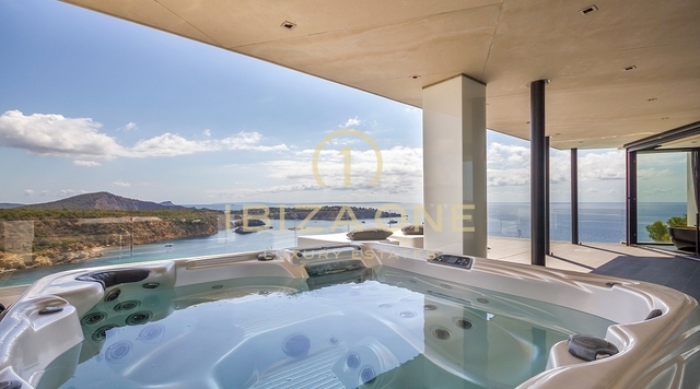 Villa Casa Bora - Villa de diseño moderno con vistas al mar en urbanización cerrada en alquiler - Es Cubells/Vista Alegre, Ibiza