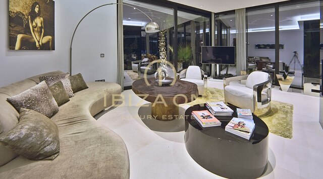 Villa Casa Bora - Modern designer villa with sea views in gated urbanization for rent - Es Cubells/Vista Alegre, Ibiza