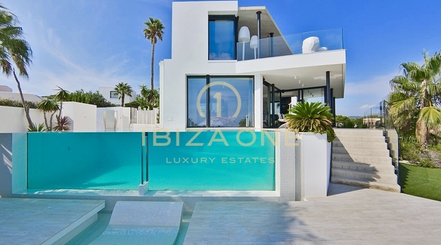 Villa Casa Bora - Villa de diseño moderno con vistas al mar en urbanización cerrada en alquiler - Es Cubells/Vista Alegre, Ibiza