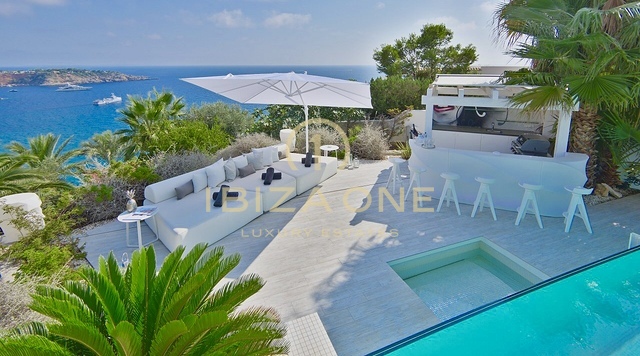 Villa Casa Bora - Современная дизайнерская вилла с видом на море в закрытой урбанизации в аренду - Es Cubells/Vista Alegre, Ибица