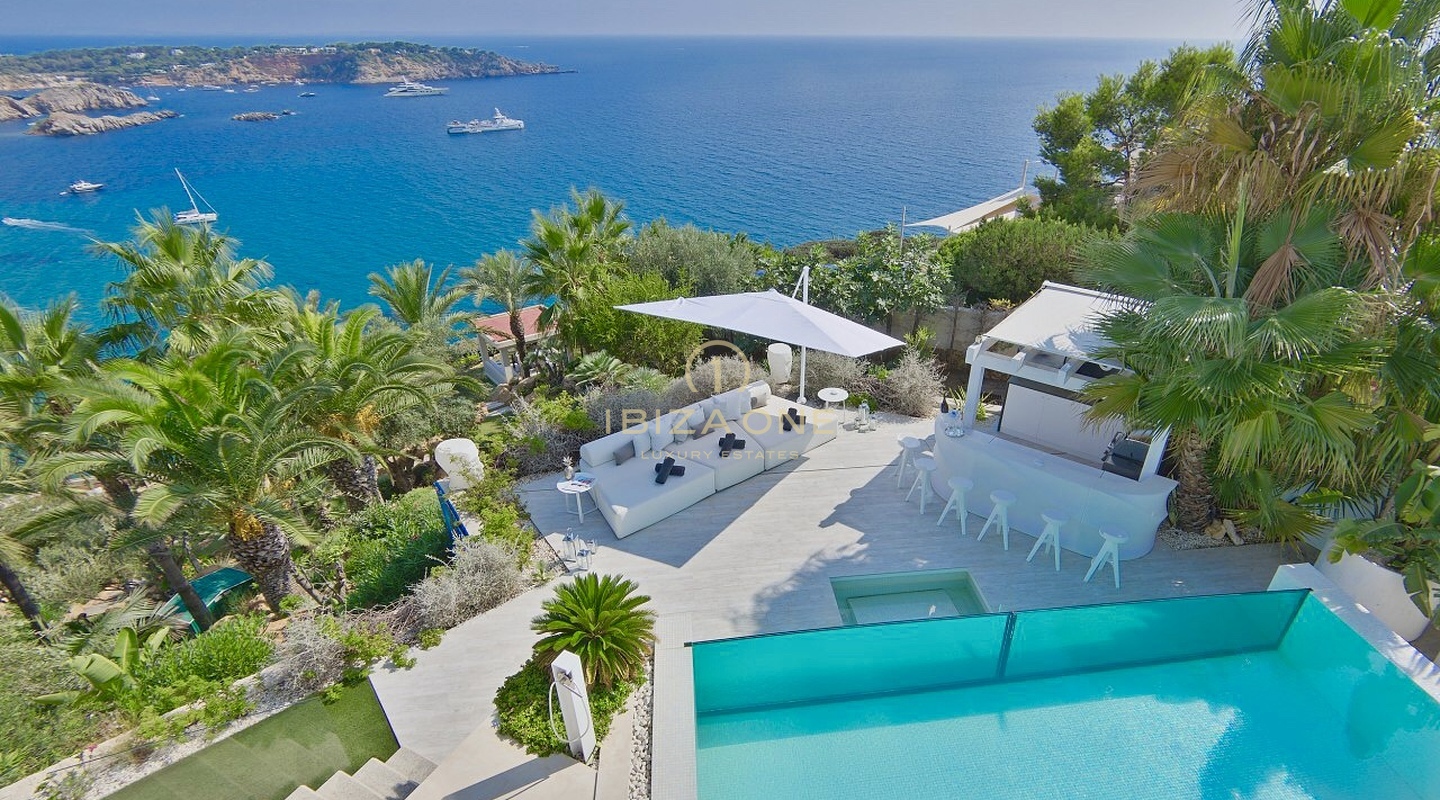 Villa Casa Bora - Современная дизайнерская вилла с видом на море в закрытой урбанизации в аренду - Es Cubells/Vista Alegre, Ибица
