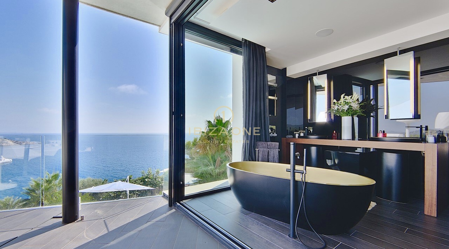 Villa Casa Bora - Villa de diseño moderno con vistas al mar en urbanización cerrada en alquiler - Es Cubells/Vista Alegre, Ibiza