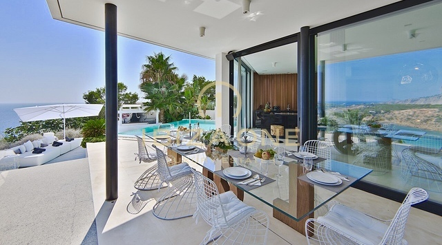 Villa Casa Bora - Villa de diseño moderno con vistas al mar en urbanización cerrada en alquiler - Es Cubells/Vista Alegre, Ibiza