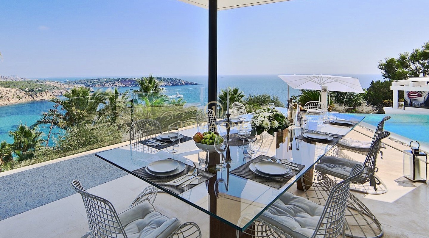 Villa Casa Bora - Villa de diseño moderno con vistas al mar en urbanización cerrada en alquiler - Es Cubells/Vista Alegre, Ibiza