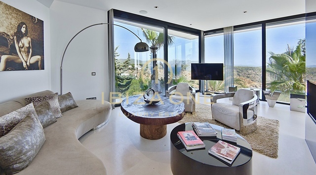 Villa Casa Bora - Modern designer villa with sea views in gated urbanization for rent - Es Cubells/Vista Alegre, Ibiza