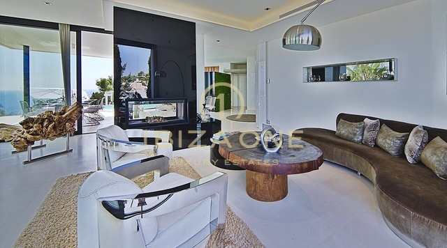 Villa Casa Bora - Modern designer villa with sea views in gated urbanization for rent - Es Cubells/Vista Alegre, Ibiza