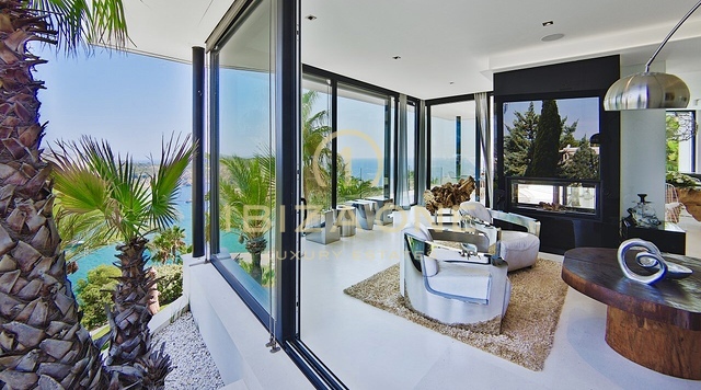 Villa Casa Bora - Modern designer villa with sea views in gated urbanization for rent - Es Cubells/Vista Alegre, Ibiza