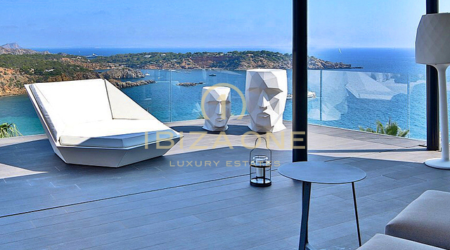 Villa Casa Bora - Villa de diseño moderno con vistas al mar en urbanización cerrada en alquiler - Es Cubells/Vista Alegre, Ibiza