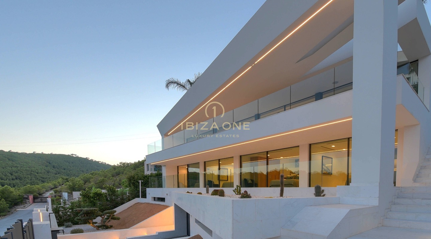 Newly Completed Ultra-Luxury Villa with Panoramic Sea and Formentera Views Minutes from Ibiza Town and the Marinas for Sale, Ibiza