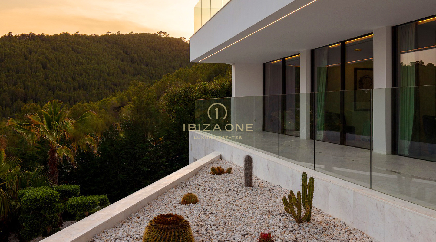 Newly completed modern luxury villa with stunning sea views near Ibiza town and the marinas for sale, Ibiza