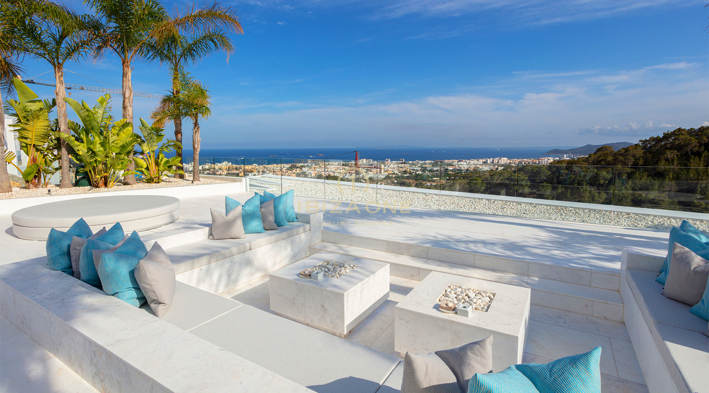 Newly Completed Ultra-Luxury Villa with Panoramic Sea and Formentera Views Minutes from Ibiza Town and the Marinas for Sale, Ibiza