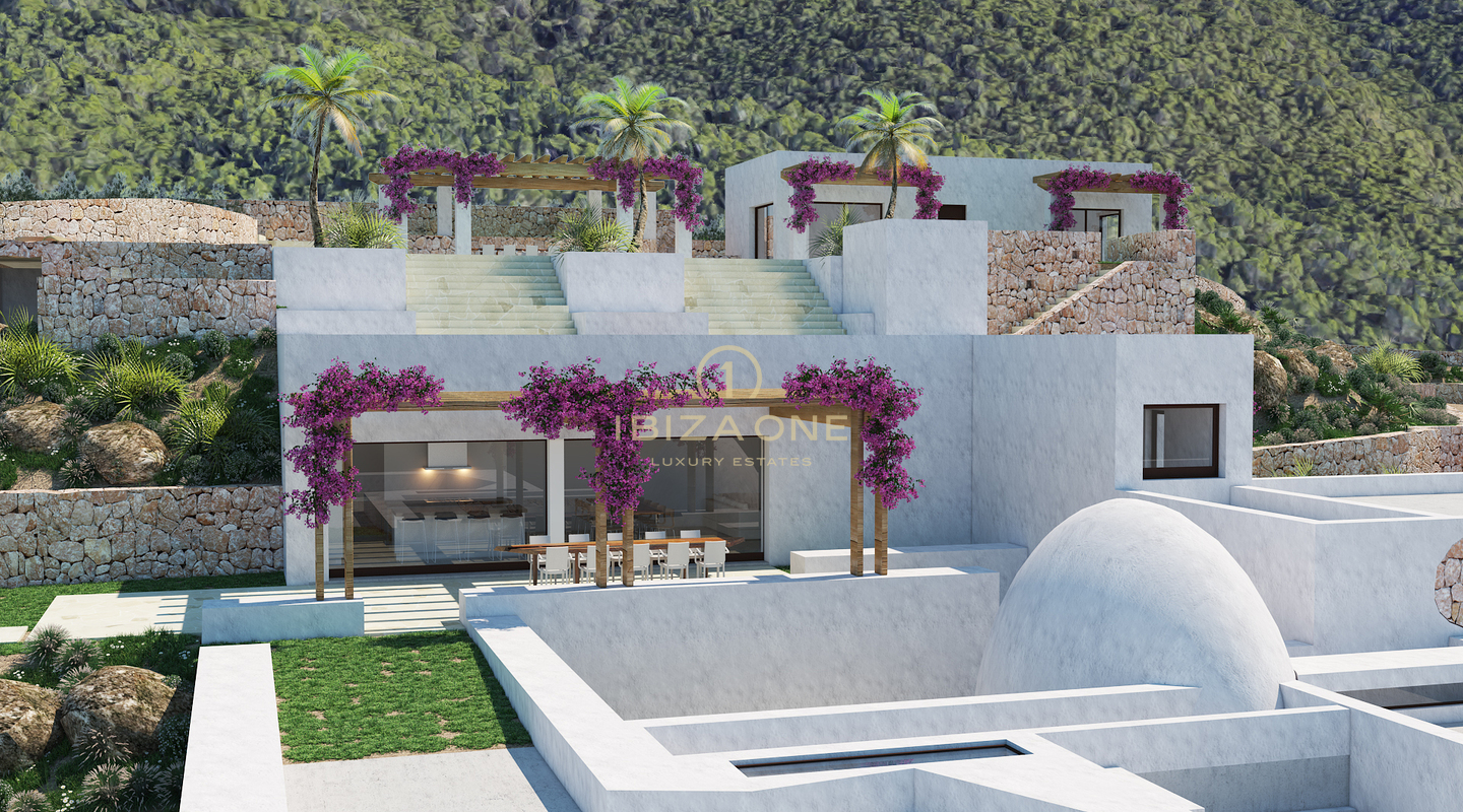 Magnifique projet de construction de luxe avec maison d'hôtes séparée et larges vues sur le paysage à vendre, Ibiza - Magnifique projet de construction de luxe avec maison d'hôtes séparée et larges vues sur le paysage à louer, Ibiza