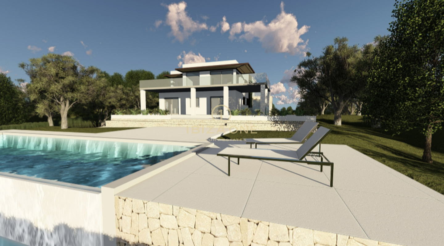 Lujosa propiedad con licencia de obra para una villa moderna con vistas a la ciudad de Ibiza y al mar en venta, Ibiza - Lujosa propiedad con licencia de obra para una villa moderna con vistas a la ciudad de Ibiza y al mar en alquiler, Ibiza