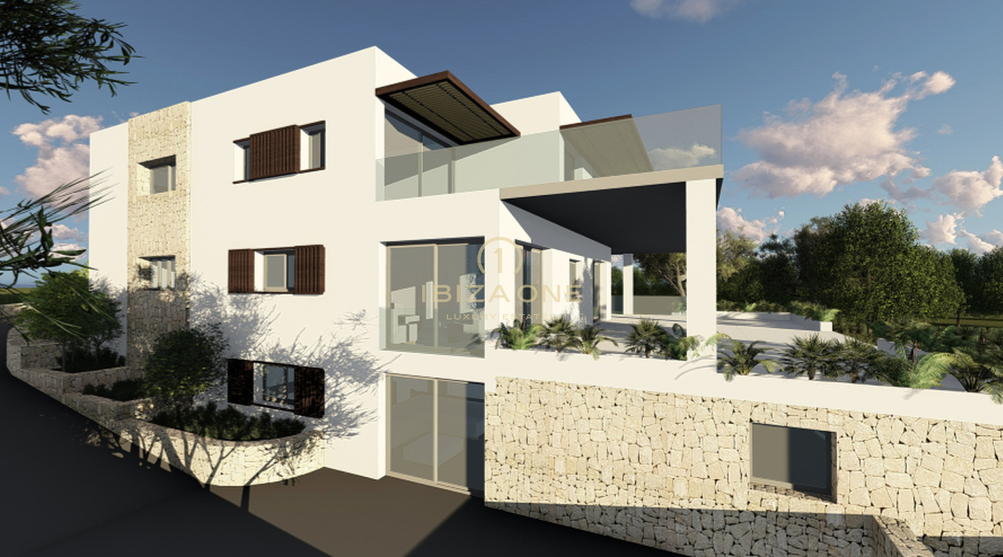 Lujosa propiedad con licencia de obra para una villa moderna con vistas a la ciudad de Ibiza y al mar en venta, Ibiza - Lujosa propiedad con licencia de obra para una villa moderna con vistas a la ciudad de Ibiza y al mar en alquiler, Ibiza