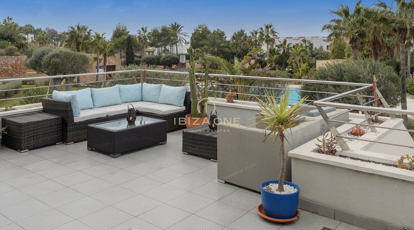 Bonito apartamento de lujo con gran terraza en complejo bien cuidado en venta, Ibiza - Bonito apartamento de lujo con gran terraza en complejo bien cuidado en alquiler, Ibiza