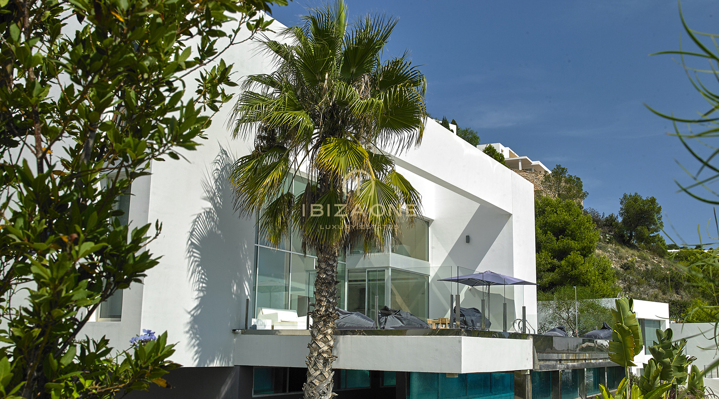 Moderne architectuur luxe villa met uniek zeezicht te koop, Ibiza - Moderne architectuur luxe villa met uniek zeezicht te huur, Ibiza