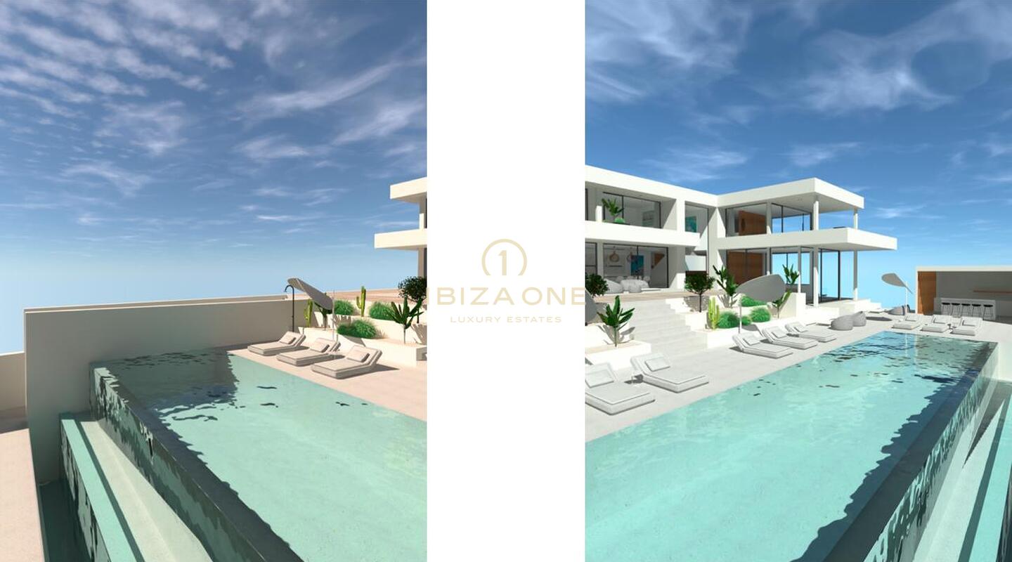 Neues Luxusprojekt mit Meerblick in Vista Alegre zu verkaufen, Ibiza - Neues Luxusprojekt mit Meerblick in Vista Alegre zu vermieten, Ibiza