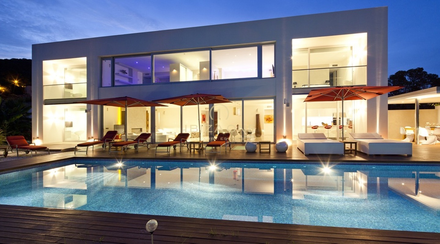 Moderna villa de lujo minimalista con licencia de alquiler en venta, Ibiza - Moderna villa de lujo minimalista con licencia de alquiler en venta, Ibiza