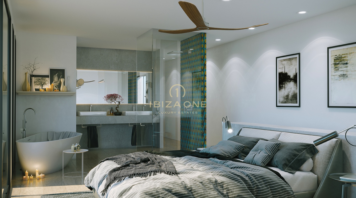 Parcela de lujo con vistas al mar y licencia de obra en venta en Roca Llisa, Ibiza - Parcela de lujo con vistas al mar y licencia de obra en alquiler en Roca Llisa, Ibiza