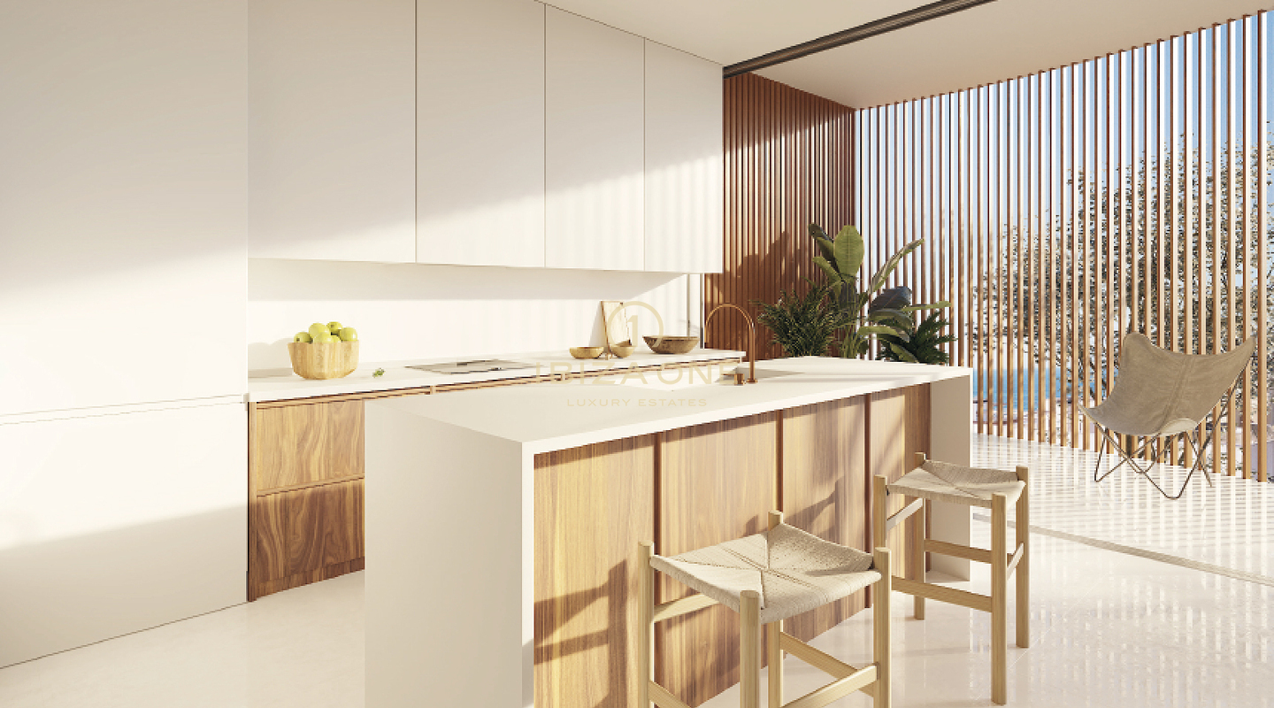 16 nieuwe luxe appartementen met zeezicht met uitzicht op Dalt Vila aan het strand van Talamanca te koop, Ibiza - 16 nieuwe luxe appartementen met zeezicht met uitzicht op Dalt Vila aan het strand van Talamanca te huur, Ibiza