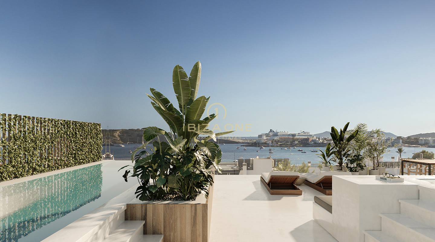 16 neue Luxusapartments mit Meerblick und Blick auf Dalt Vila am Strand von Talamanca zu verkaufen, Ibiza - 16 neue Luxusapartments mit Meerblick und Blick auf Dalt Vila am Strand von Talamanca zu vermieten, Ibiza