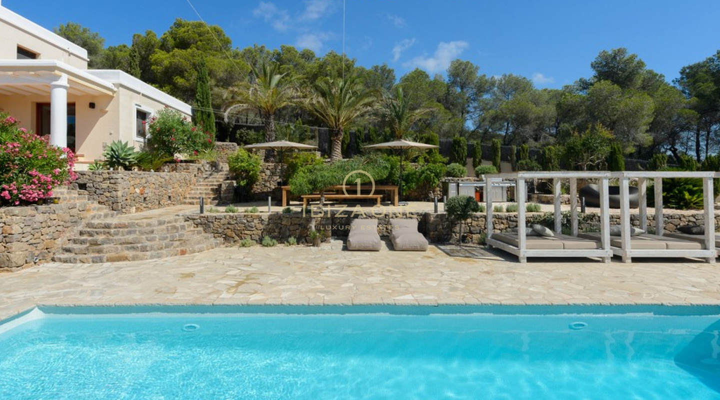 Preciosa villa de lujo con vistas al mar en venta, Ibiza - Preciosa villa de lujo con vistas al mar en alquiler, Ibiza