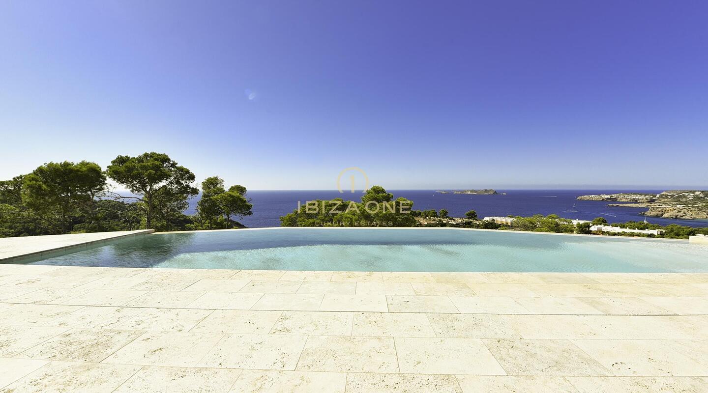 Nieuw gebouwde luxe villa in Blakstad-stijl met direct uitzicht op zee te koop, Ibiza - Nieuw gebouwde luxe villa in Blakstad-stijl met direct uitzicht op zee te huur, Ibiza