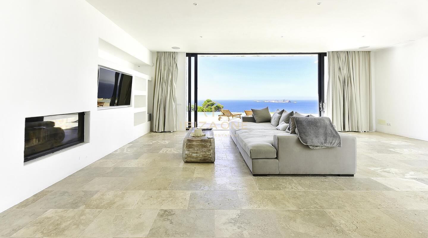Villa de luxe de style Blakstad récemment construite avec vue imprenable sur la mer à vendre, Ibiza - Villa de luxe de style Blakstad récemment construite avec vue imprenable sur la mer à louer, Ibiza