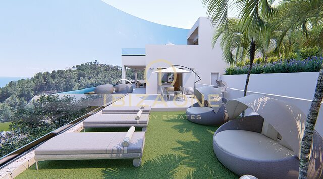 Superbe terrain de luxe avec vue sur la mer à vendre à Roca Llisa, Ibiza - Superbe terrain de luxe avec vue sur la mer à louer à Roca Llisa, Ibiza