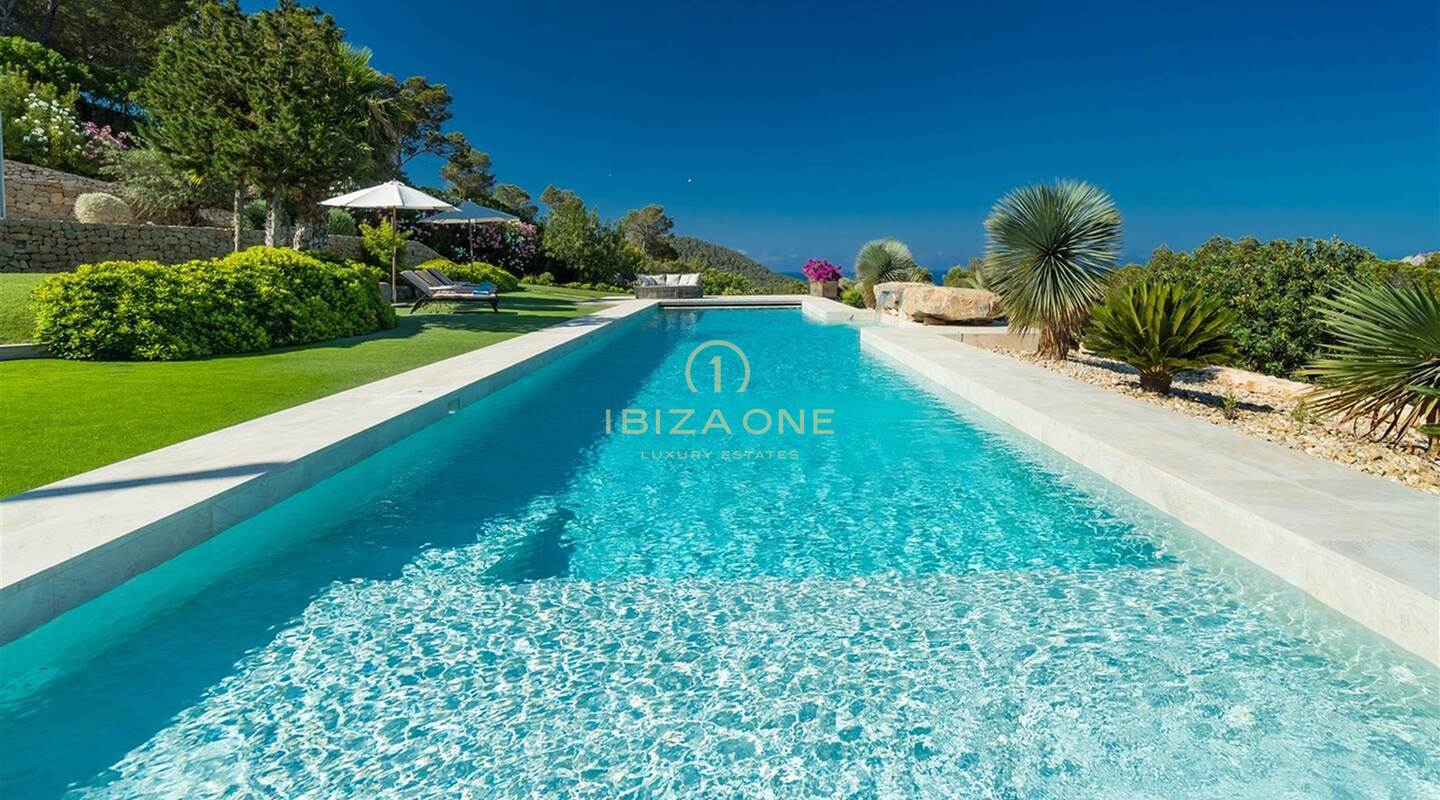 Villa de lujo de nueva construcción con hermosas vistas al mar en venta, Ibiza - Villa de lujo de nueva construcción con hermosas vistas al mar en alquiler, Ibiza