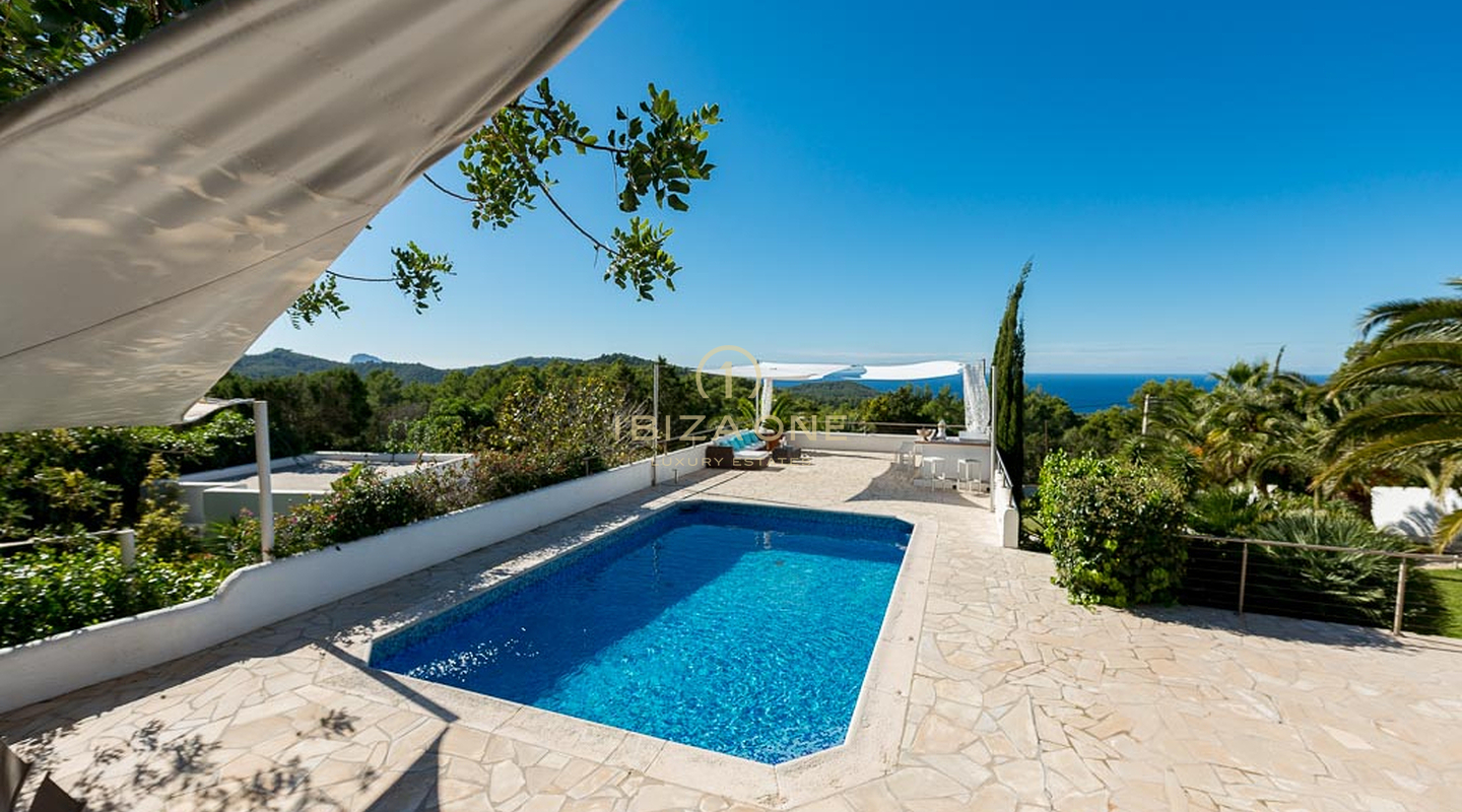 Luxe woning met zeezicht, toeristenvergunning en mooie tuin te koop, Ibiza - Luxe woning met zeezicht, toeristenvergunning en mooie tuin te huur, Ibiza